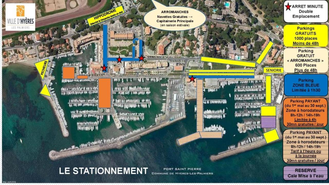 Port La Gavine Vue Mer Hyères Esterno foto